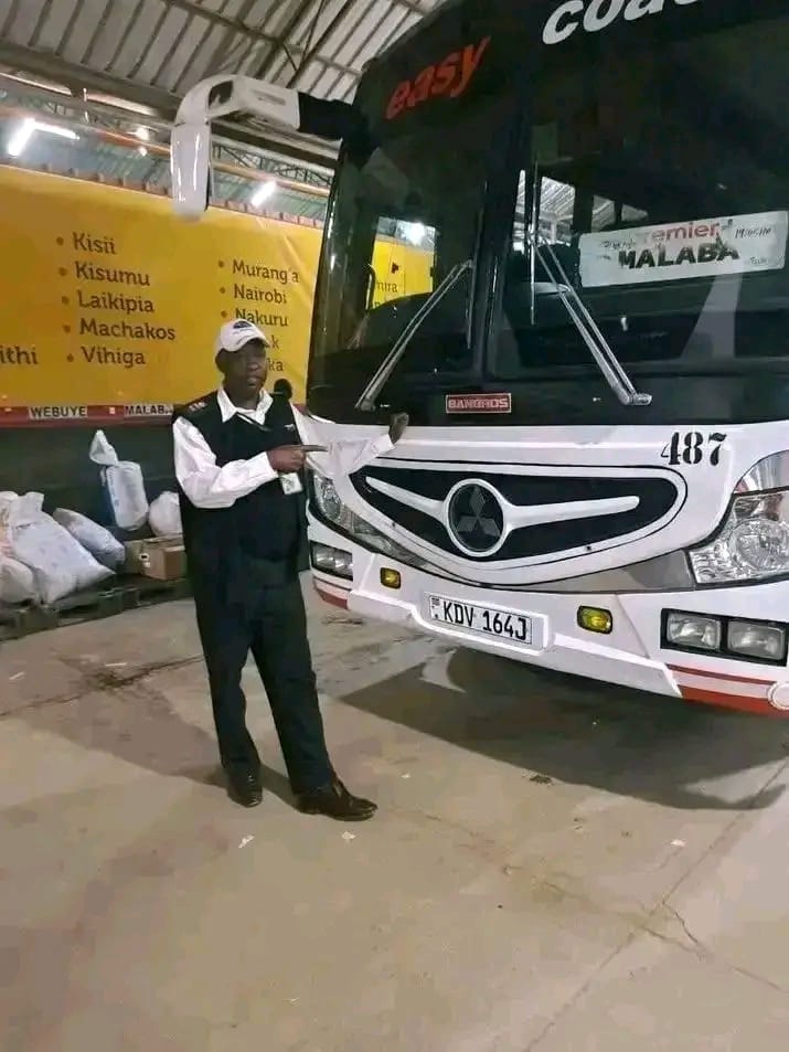 Easy Coach executive coach on a Kenyan highway